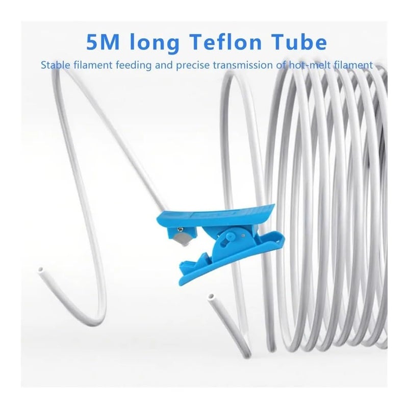 Blue Cutter PTFE Tube 3D Printer Connector 4mm 2.5mm for Bamboo Lab P1S P1P X1C X1 X1E - Image 5